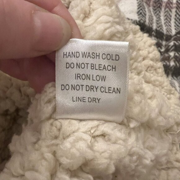 Sweet Rain Plaid Heavy Sherpa Lined Jacket Coat Young Contemporary L Large - Picture 7 of 8